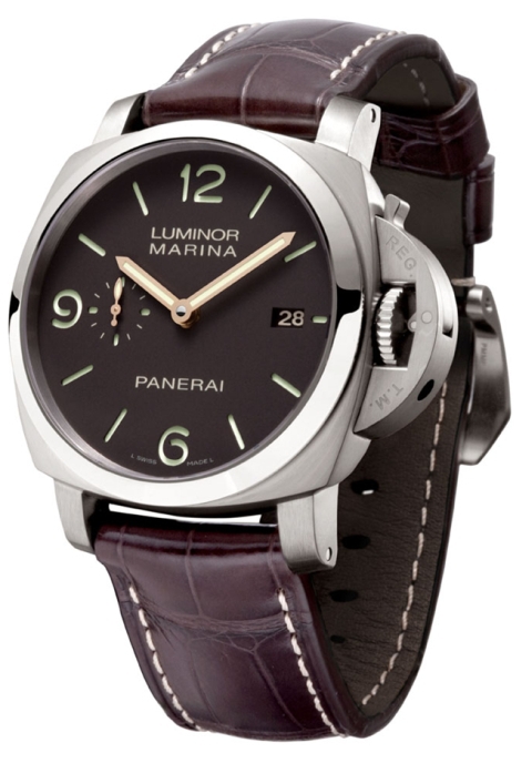 panerai-luminor-1950-fake-brown-dials-1