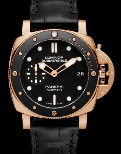 Panerai Luminor 1950 Fake UK Watches With Polished Red Gold Cases For Cheap Sale