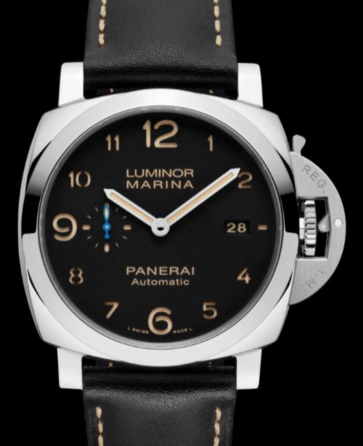 44MM Panerai Luminor 1950 Fake Cheap UK Watches With Black Leather Straps Of Great Performances