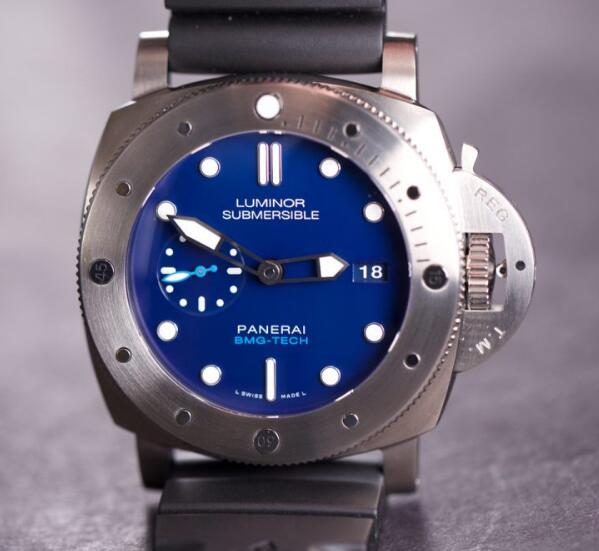 Panerai Luminor 1950 Knockoff Watches UK With Blue Dials Recommended For Diving Lovers