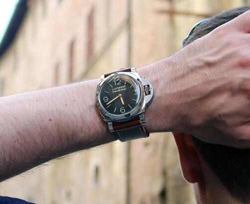 The oversize cases make the timepieces look obvious on the wrists. 