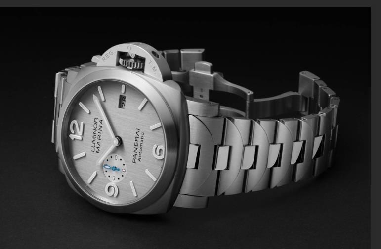 The 42 mm fake watches are made from polished stainless steel.