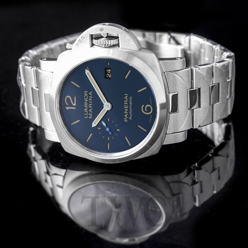 UK Dark Blue Dials Fake Panerai Luminor PAM01028 Watches For Sale