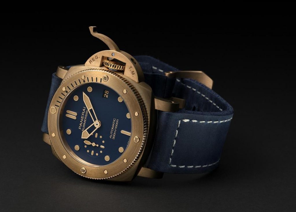 The waterproof fake watch is made from bronze.