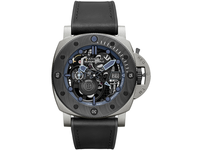 UK High End Fake Panerai Submersible S Brabus Blue Shadow edition