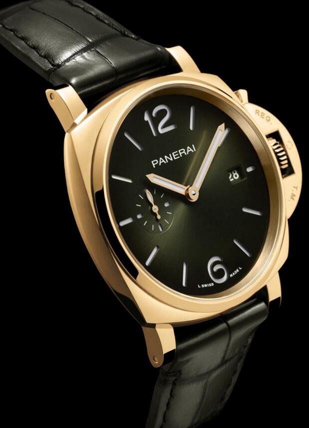 Cheap UK Online Fake Panerai Luminor Due Yellow Gold Watches