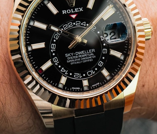 Top Replica Rolex Sky-Dweller Watches UK On Oysterflex Bracelet